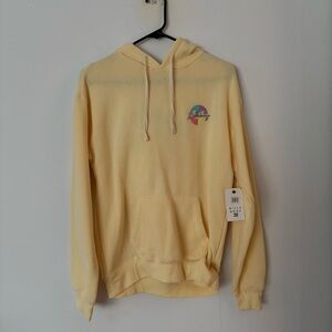 brand new! billabong yellow surf beach summer lightweight hoodie sweatshirt☀️